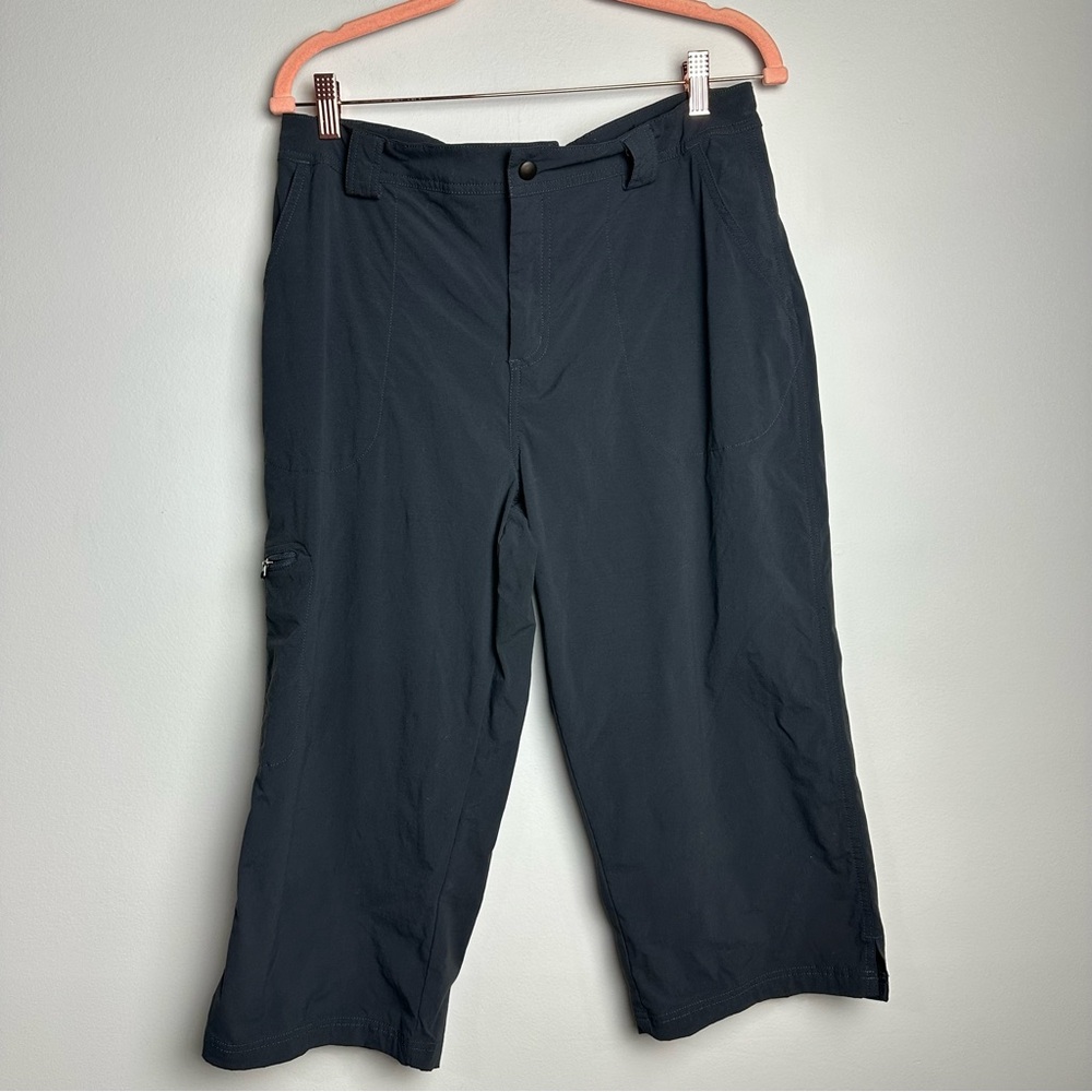 L.L. Bean Dark Gray Ankle Cropped Pants Relaxed Fit